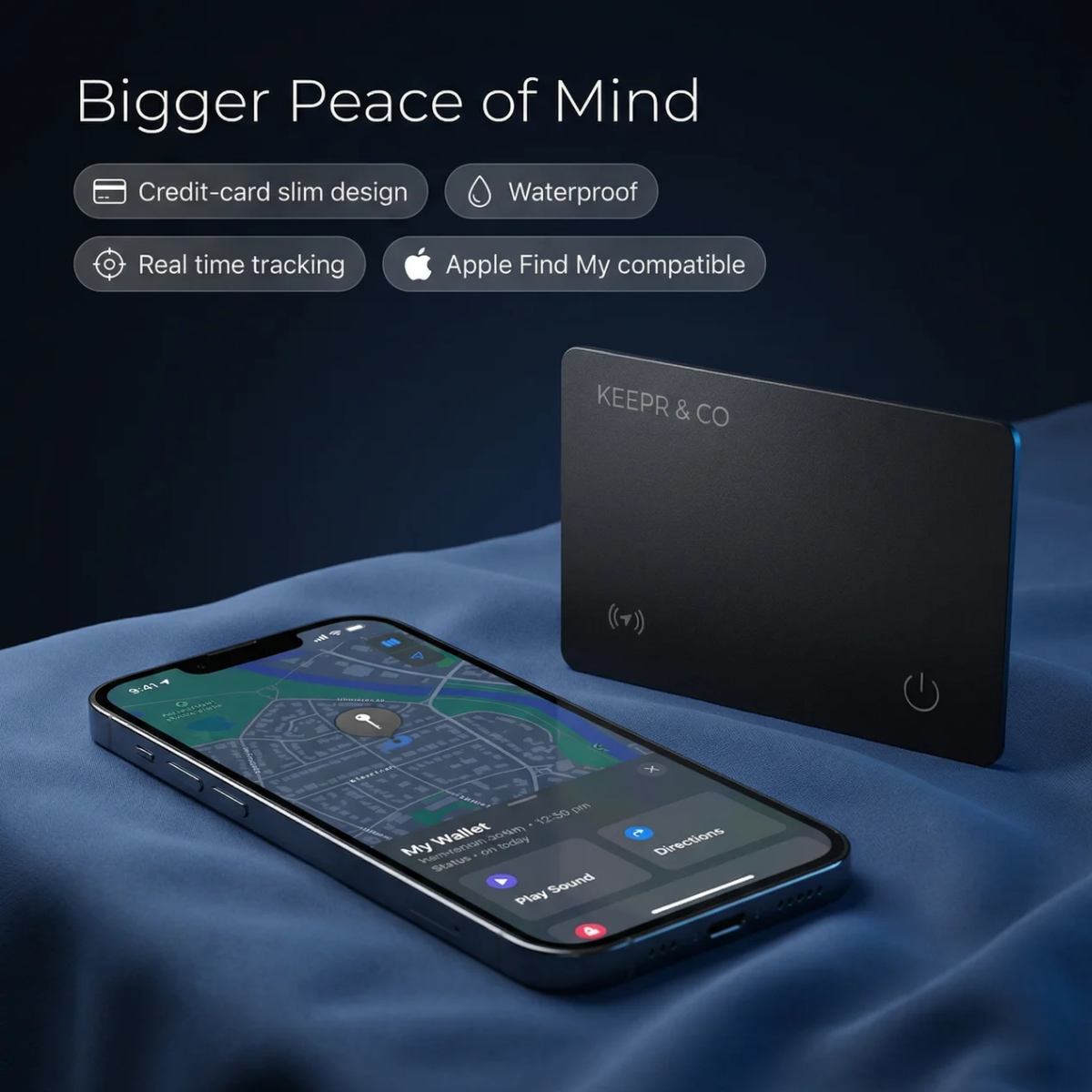 KEEPR Card – Slim Tracking Card for Wallet & Essentials