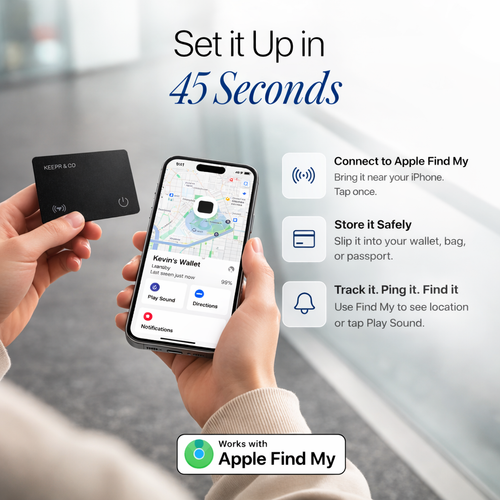 KEEPR Card – Slim Tracking Card for Wallet & Essentials